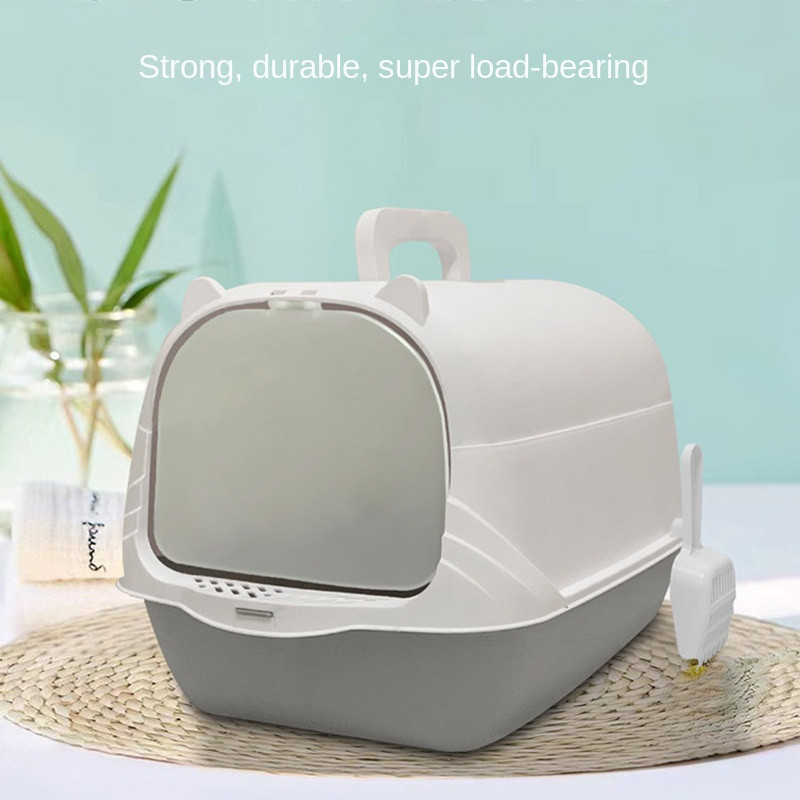 Novi umivaonik za mačji pijesak, odvojen dezodorirajući mačji zahod, veliki preklopni umivaonik za mačke protiv prskanja, zalihe