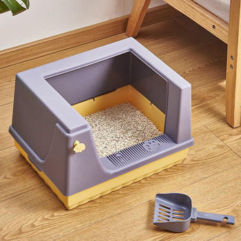 Pet Plastic House Indoor Cat Toilet Training Kit Supplies Modern Litter Box Αξεσουάρ γατάκι Ταξίδι