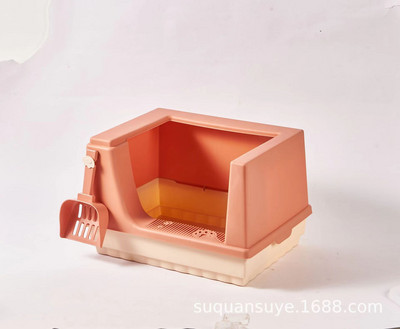 Plastična kućica za kućne ljubimce Unutarnja oprema za osposobljavanje za WC za mačke Moderna kutija za pijesak Pribor za mačiće Putovanja