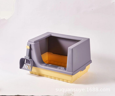 Plastična kućica za kućne ljubimce Unutarnja oprema za osposobljavanje za WC za mačke Moderna kutija za pijesak Pribor za mačiće Putovanja