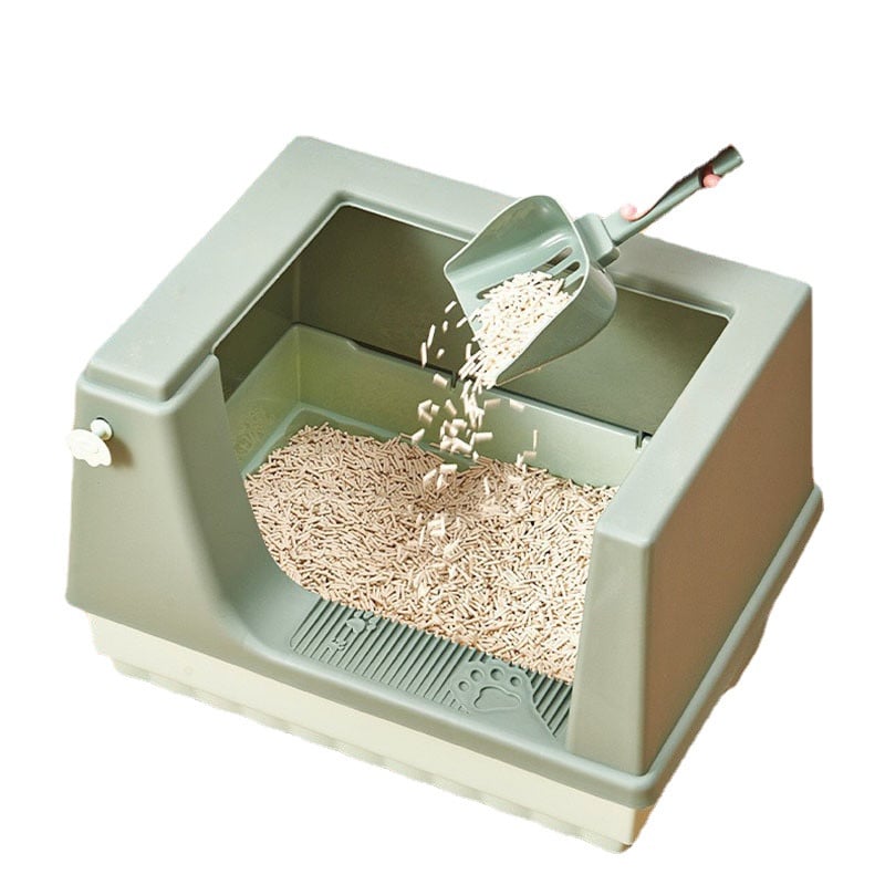 Plastična kućica za kućne ljubimce Unutarnja oprema za osposobljavanje za WC za mačke Moderna kutija za pijesak Pribor za mačiće Putovanja