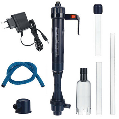 Pompă electrică pentru schimbarea apei pentru acvariu, instrumente de curățare, schimbător de apă, curățător de pietriș, sifon pentru pompa de filtru de apă pentru rezervorul de pește