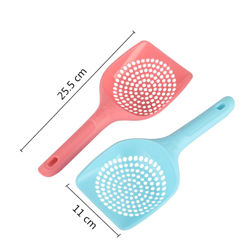 Izdržljiva plastična debela lopata za mačji pijesak Lopata za mačke Lopata Ladica za otpatke Alat za čišćenje kućnih ljubimaca Šuplji stil Lagan Lako čišćenje