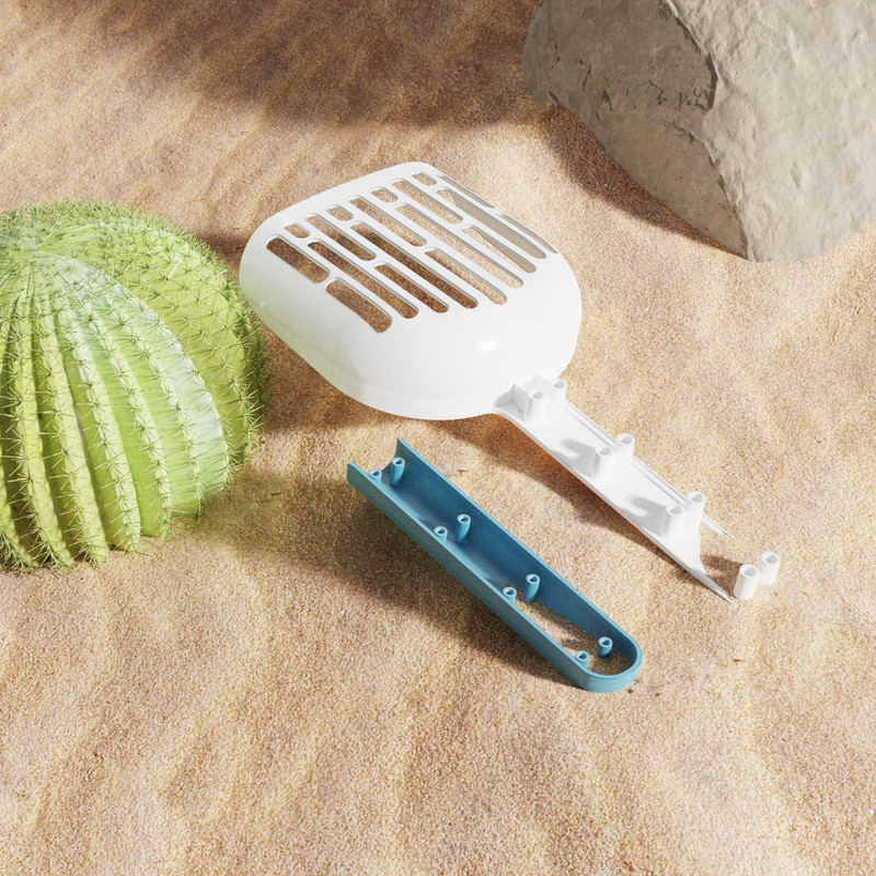 Jauna Naughty Pet Oriģinālā Patchwork Krāsa Kaķu pakaišu Lāpsta 28cm Liela Lāpsta Virsma Sabiezināta Liela Kaķu izkārnījumu lāpsta