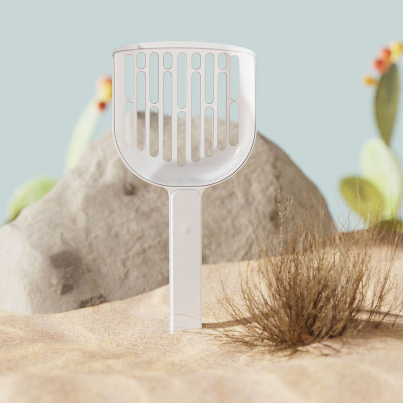 Jauna Naughty Pet Oriģinālā Patchwork Krāsa Kaķu pakaišu Lāpsta 28cm Liela Lāpsta Virsma Sabiezināta Liela Kaķu izkārnījumu lāpsta