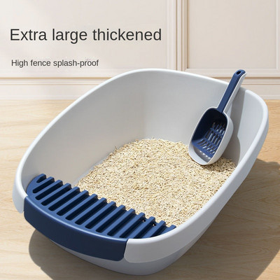 Ημίκλειστο κουτί απορριμάτων γάτας Anti Splash Top Entry Litter Box Cleaning Supplies for Cat Toilet Training Wc Fresh Step Litiere