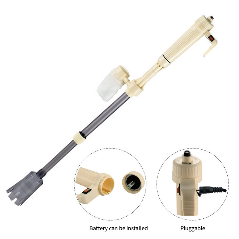 Jauns akvārija elektriskais grants tīrītājs ūdens maiņas sūkņa tīrīšanas rīki ūdens maiņas sifons zivju tvertnes ūdens filtra sūknim