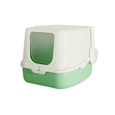 Hodnik za umivaonik za mačji pijesak, potpuno zatvoren, ekstra velika ladica za mačke otporna na mirise, otporna na prskanje, WC za mačke Umivaonik za mačji pijesak