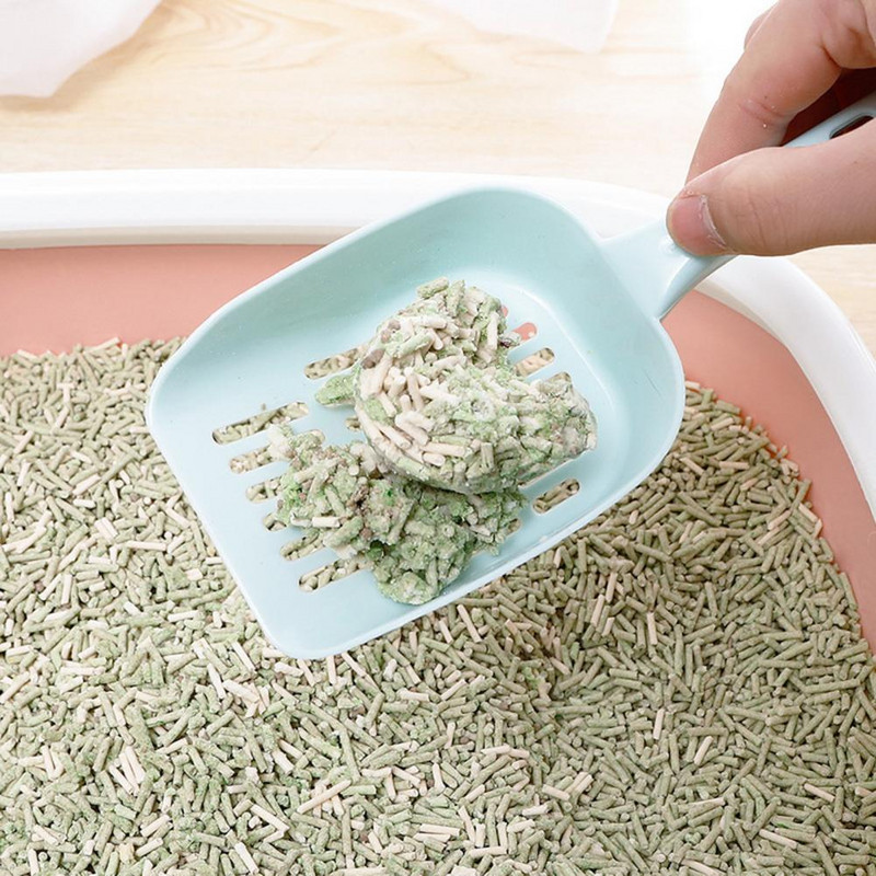 Kaķu pakaišu lāpsta Ergonomisks rokturis Atkārtoti lietojams tīrs fekālijas mājdzīvnieku tīrīšanas rīks smilšu tualetes piederumi Smilšu lāpsta mājdzīvnieku piederumi