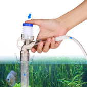 Manuāls gaisa presēšanas akvārija grants tīrīšanas komplekts zivju tvertnes ūdens mainītājs smilšu mazgātājs ar 3 pēdu mīksto šļūteni ūdens filtra tīrīšanu