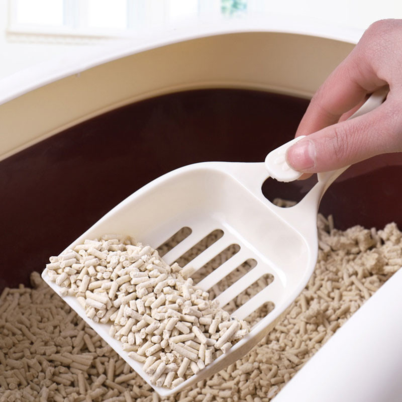 1 gab. Mājdzīvnieku kaķu pakaišu lāpsta Smilšu kakas liekšķere Izturīgs tīrīšanas rīks Karstā izpārdošana Pakaišu lāpstiņa