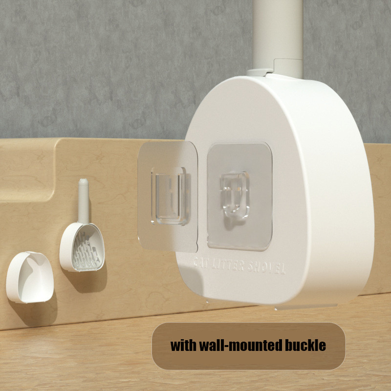 Pārnēsājams kaķu pakaišu lāpstas komplekts Cat Pooper Scooper tīrīšanas piederumi Pet Shovel Kaķu tualetes tīrīšanas lāpsta ar atkritumu maisu