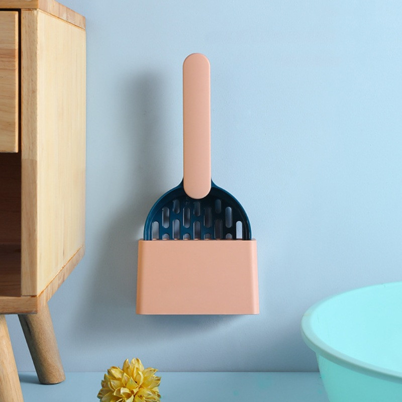 Kaķu pakaišu lāpstiņu komplekts Pret koroziju izturīgs mājdzīvnieku tīrīšanas piederumi kaķu tualetes tīrīšanas komplekts Mājdzīvnieku suņu kaktu lāpstiņa Kaķu piederumi