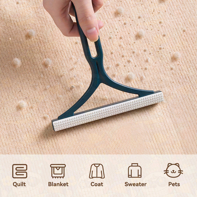 Odstranjivač dlake kućnih ljubimaca Prijenosna četka za višekratnu upotrebu Odjeća Namještaj Alat za čišćenje pseće dlake Dvostrana britva koja se može prati