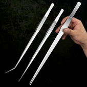 Pincete za akvarij od nehrđajućeg čelika Kliješta Akvarijum Biljke Aquascape Alati Ravne zakrivljene pincete Kliješta za hranjenje vode