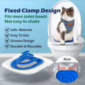 2023 Toilet Pet Upgrade Cat Toilet Trainer Daugkartinis mokomasis tualetas katėms Plastikinis dresūros rinkinys kačių kraiko dėžutės kilimėlio priedai