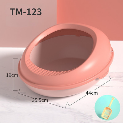 Velika podebljana poluzatvorena kutija za mačji pijesak Otporna na prskanje WC za mačke Kutija za mačji pijesak Kutija za kućne ljubimce Kutija za mačke