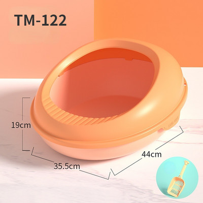 Velika podebljana poluzatvorena kutija za mačji pijesak Otporna na prskanje WC za mačke Kutija za mačji pijesak Kutija za kućne ljubimce Kutija za mačke