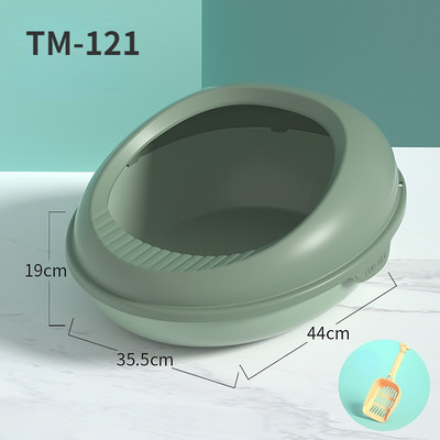 Velika podebljana poluzatvorena kutija za mačji pijesak Otporna na prskanje WC za mačke Kutija za mačji pijesak Kutija za kućne ljubimce Kutija za mačke