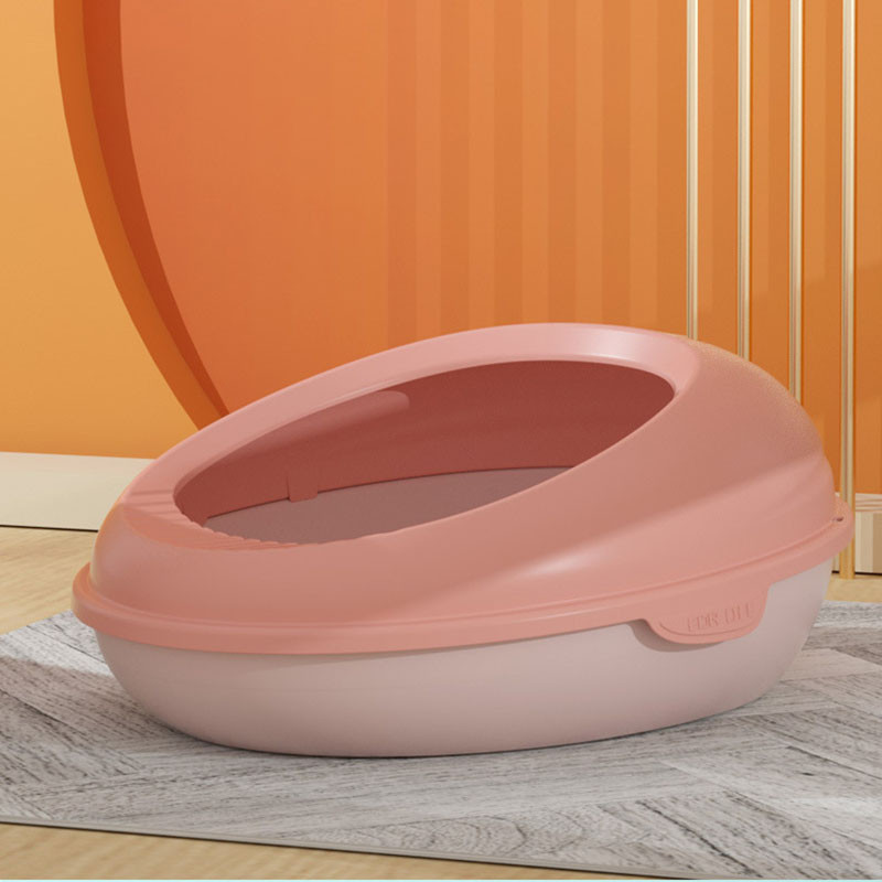 Velika podebljana poluzatvorena kutija za mačji pijesak Otporna na prskanje WC za mačke Kutija za mačji pijesak Kutija za kućne ljubimce Kutija za mačke