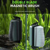 Nove magnetske četke za akvarijske ribice Plutajući čisti stakleni prozor Strugač za alge Četka za čišćenje Pribor za akvarij Dvije oštrice