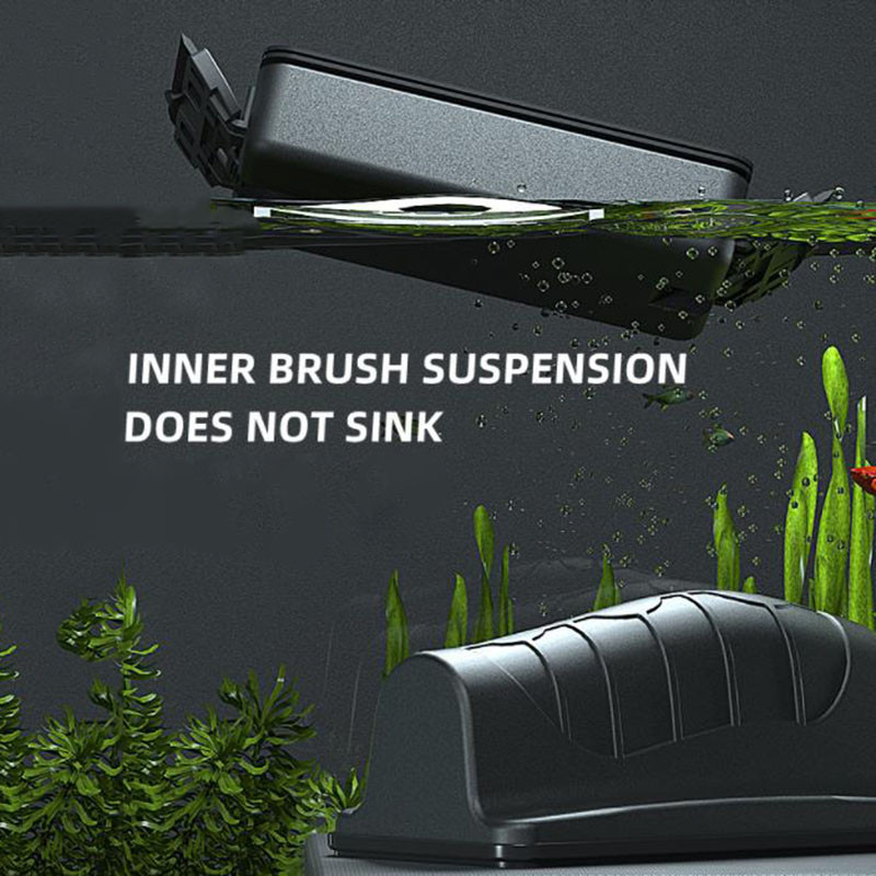 Nove magnetske četke za akvarijske ribice Plutajući čisti stakleni prozor Strugač za alge Četka za čišćenje Pribor za akvarij Dvije oštrice