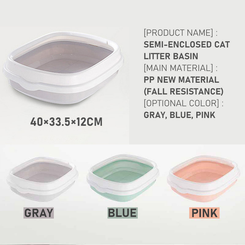 Potrepštine za kućne ljubimce Kutija za mačji pijesak Poluzatvoreni mačji WC Za čišćenje fecesa Službenik protiv prskanja Kutija za mačji pijesak Potrepštine za mačke Kutija za mačke