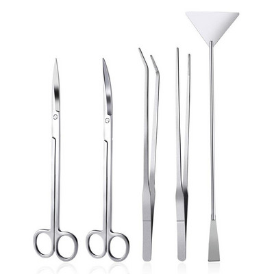 5gab/komplekts akvārija nerūsējošā tērauda šķērveida pincete aļģes tīras smilšu skrāpēšanas apkopes rīks ūdens augu tvertnes akvārija piederumi