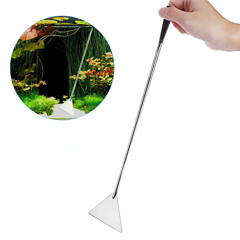 5gab/komplekts akvārija nerūsējošā tērauda šķērveida pincete aļģes tīras smilšu skrāpēšanas apkopes rīks ūdens augu tvertnes akvārija piederumi