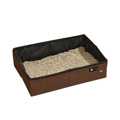 Prijenosna sklopiva kutija za mačji pijesak Putna mačka WC Posuda Noćna posuda Jednostavno čišćenje Vodootporno Kampiranje na otvorenom Pješčanik za mačiće Potrepštine za kućne ljubimce