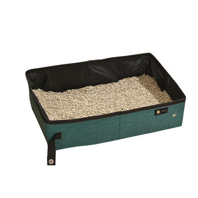 Prijenosna sklopiva kutija za mačji pijesak Putna mačka WC Posuda Noćna posuda Jednostavno čišćenje Vodootporno Kampiranje na otvorenom Pješčanik za mačiće Potrepštine za kućne ljubimce