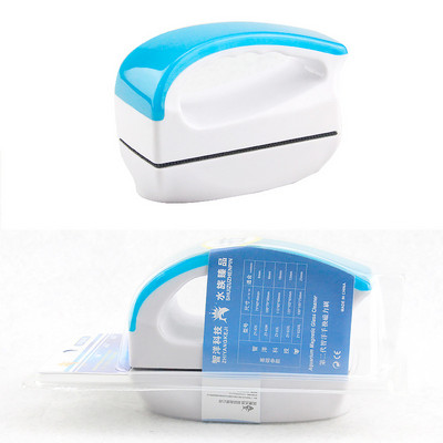 Jauna dizaina magnētiskā akvārija suka zivju tvertņu tīrītājs Magnētiskā suka akvārija tvertnes zivju rīki Peldošā birste stikla aļģu skrāpis