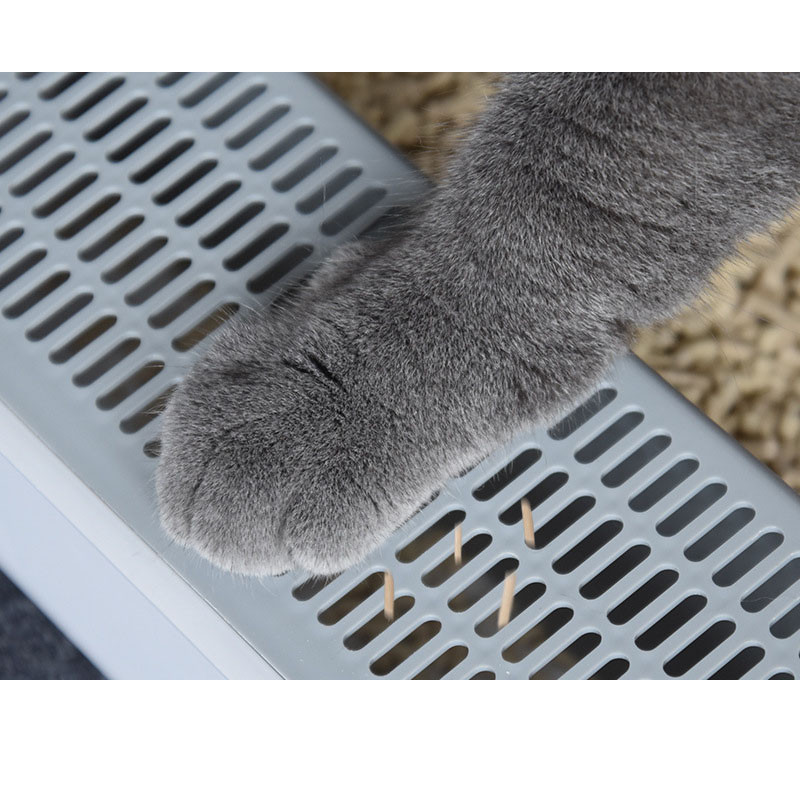 Kutija s pijeskom za mačke velikog prostora, poluzatvoreni dezodorans, otporna na prskanje, s lopatom za mačke, male pse