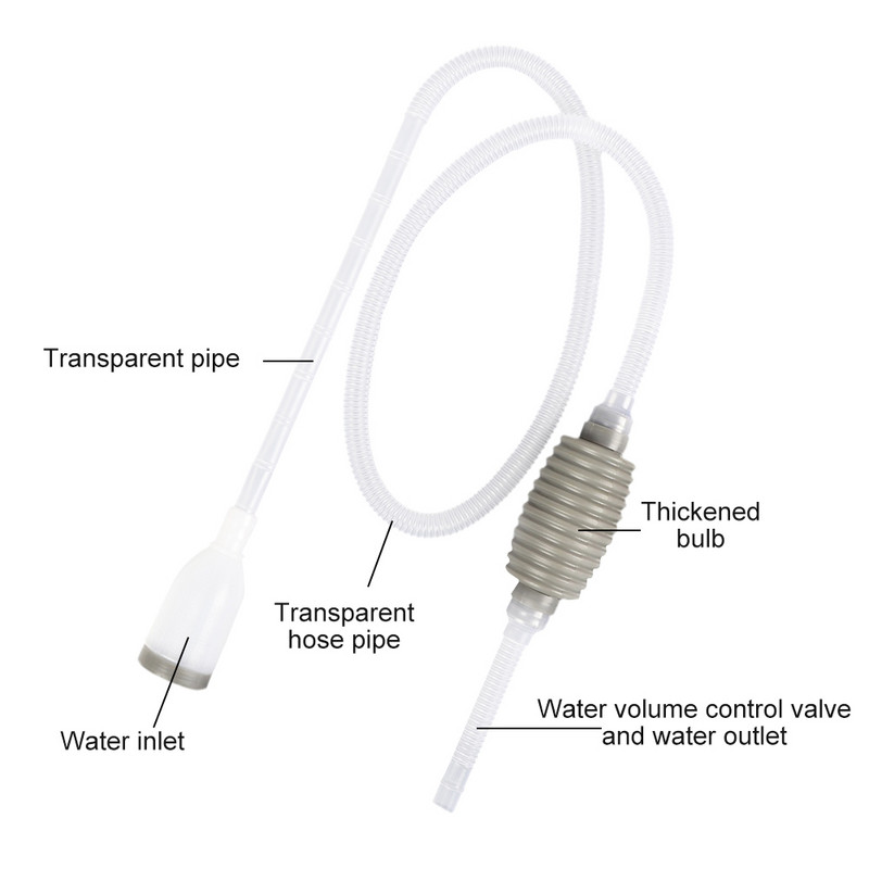 Mjenjač vode za akvarij Sifon Usisavač Pumpa Čistač šljunka Poluautomatski Mjenjač vode Akvarijum Dodaci za akvarijum