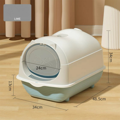Kutija za mačji pijesak Potpuno zatvorena WC za mačke Otporan na prskanje Otporna na miris Reverzibilna kutija za pijesak WC za mačke Pješčanik Sredstva za čišćenje kućnih ljubimaca