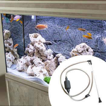 Устройство за смяна на вода в аквариум Аксесоари за аквариум Комплект за почистване Инструменти за почистване на вода в аквариум за измиване на пясък Чакъл Аквариум