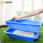 Kaķu tualetes gultas trauks Plastmasas kaķu pakaišu kaste ar 3. paplāti Kaste kaķu truša urinēšanas tualete kaķiem Kaķu pakaišu kaste urinēšanas paliktņa paplāte mājdzīvnieku dresētājs