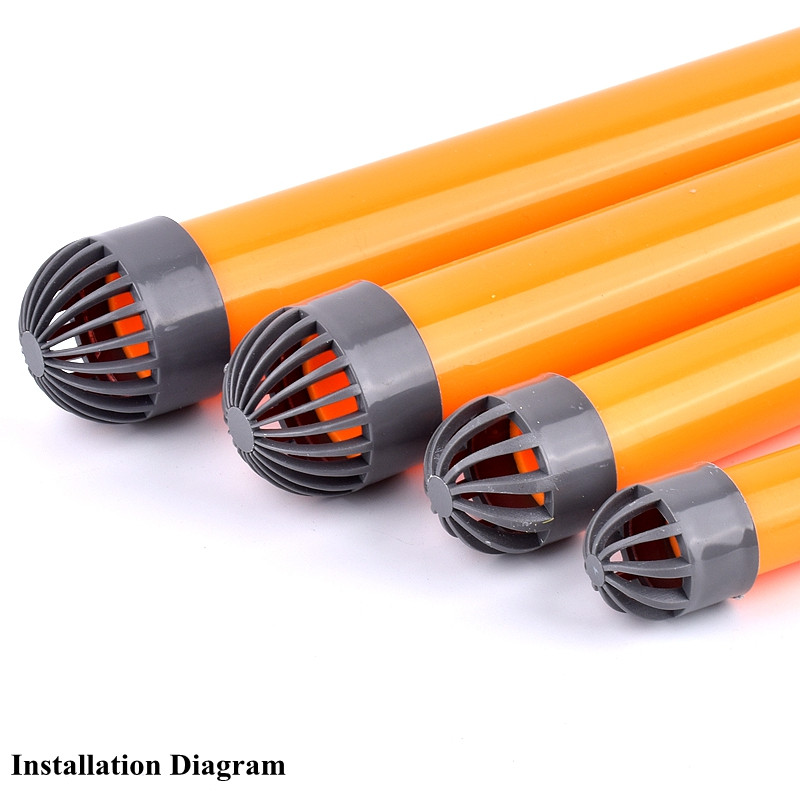 1-3 tk hall 20-110 mm PVC hingav kork õhukanali ventilatsiooni kaane kork Akvaariumi kalapaagi läbilaskev ekraan filtri ekraani toru pistik