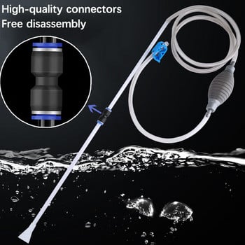 Αλλαγή νερού δεξαμενής ψαριών Ενυδρείο Juwel Filter Siphon Cleaning Tools 3in1 Siphon Ηλεκτρική σκούπα για Αντλία φίλτρου νερού δεξαμενής ψαριών