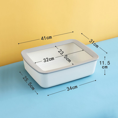 Liela un maza, daļēji slēgta, sabiezināta kaķu pakaišu kaste, izturīga krāsai pieskaņota taisnstūrveida šļakatu droša kaķu tualetes kaķu piederumi