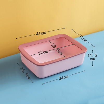 Liela un maza, daļēji slēgta, sabiezināta kaķu pakaišu kaste, izturīga krāsai pieskaņota taisnstūrveida šļakatu droša kaķu tualetes kaķu piederumi