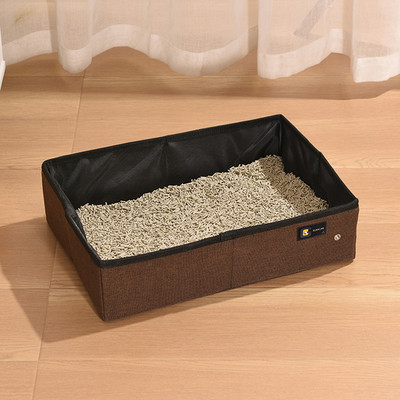Prijenosni nosač mačjeg pijeska Vanjski sklopivi mačji pijesak Sklopiva vodootporna nepropusna putna posuda za mačji pijesak za mačiće