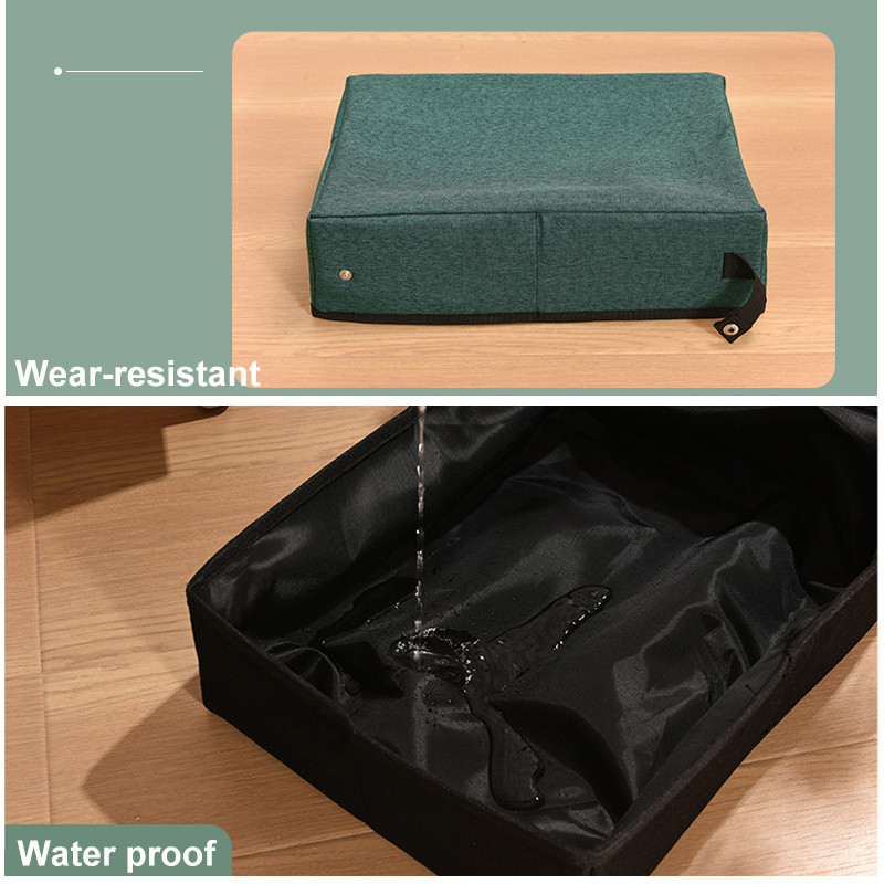 Prijenosni nosač mačjeg pijeska Vanjski sklopivi mačji pijesak Sklopiva vodootporna nepropusna putna posuda za mačji pijesak za mačiće