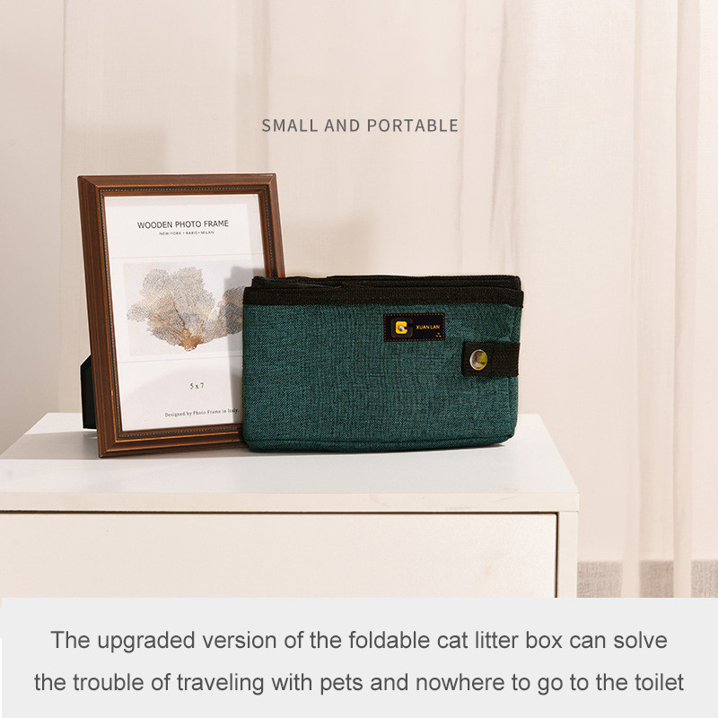 Prijenosni nosač mačjeg pijeska Vanjski sklopivi mačji pijesak Sklopiva vodootporna nepropusna putna posuda za mačji pijesak za mačiće