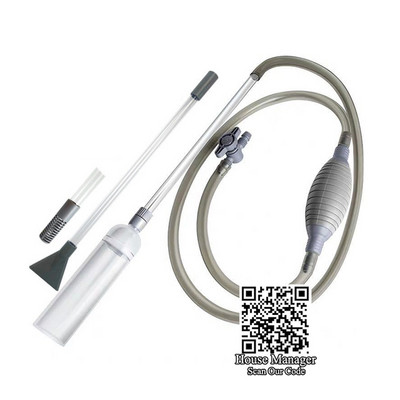 Pusautomātiskais akvārija tīrītājs Ūdens maiņa Rokas maiņa Grants Akvārija piederumi Zivju tvertnes Vakuums Sifons Ūdens sūkņa Tīrītājs