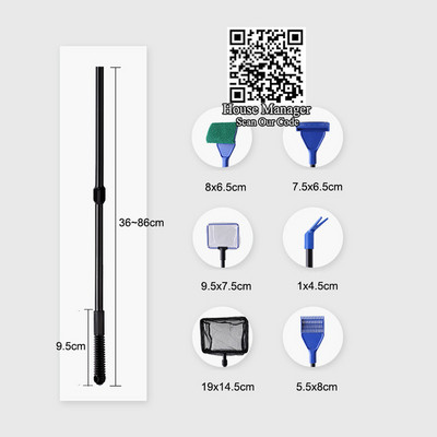 Pusautomātiskais akvārija tīrītājs Ūdens maiņa Rokas maiņa Grants Akvārija piederumi Zivju tvertnes Vakuums Sifons Ūdens sūkņa Tīrītājs