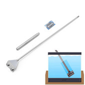 Nerūsējošā tērauda akvārija zivju tvertnes aļģu skuvekļa skrāpja asmens ūdens ūdens dzīvu augu zāles tīrīšanas daudzfunkciju rīku komplekts