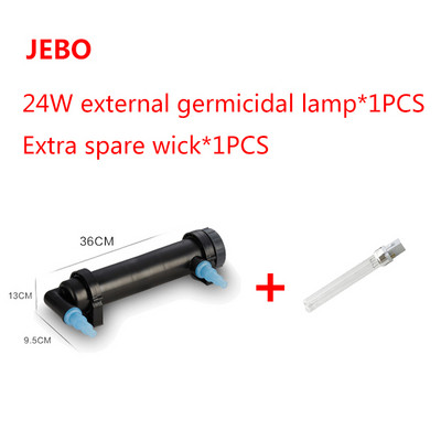 JEBO 220~240V 5W~36W UV lampa za sterilizaciju Svjetlo Čistač vode za akvarij, jezerce Akvarijum Ultraljubičasti filtar Čistač