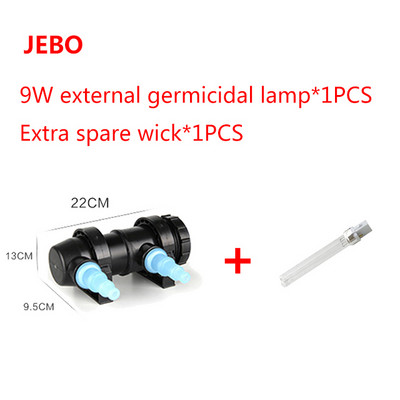 JEBO 220~240V 5W~36W UV lampa za sterilizaciju Svjetlo Čistač vode za akvarij, jezerce Akvarijum Ultraljubičasti filtar Čistač