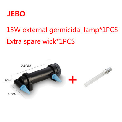 JEBO 220~240V 5W~36W UV lampa za sterilizaciju Svjetlo Čistač vode za akvarij, jezerce Akvarijum Ultraljubičasti filtar Čistač